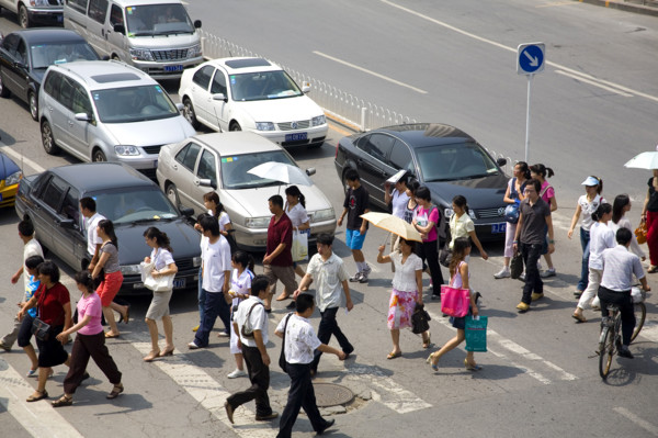 Scene of City,Xidan Shopping Area,Beijing