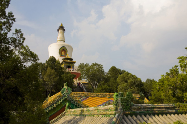 The White Tower in North Sea Park,Beijing