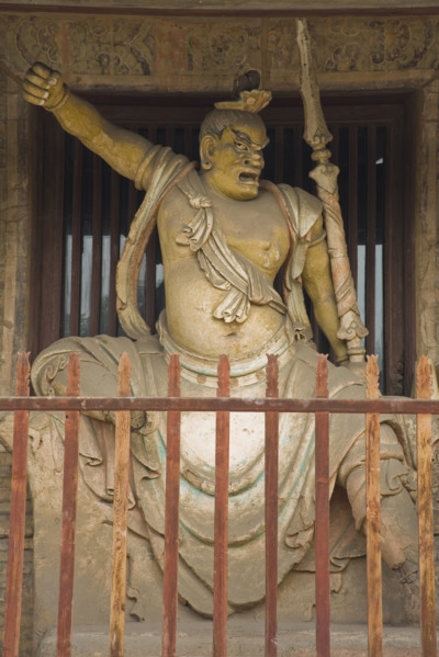 Sculpture in Shuanglin Temple,Shanxi Province