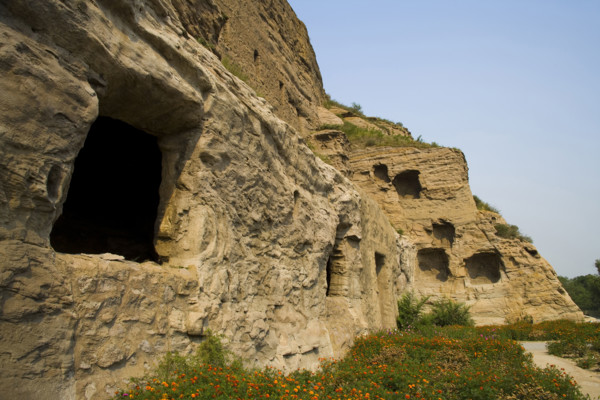 Yungang Grottoes in Shanxi Province