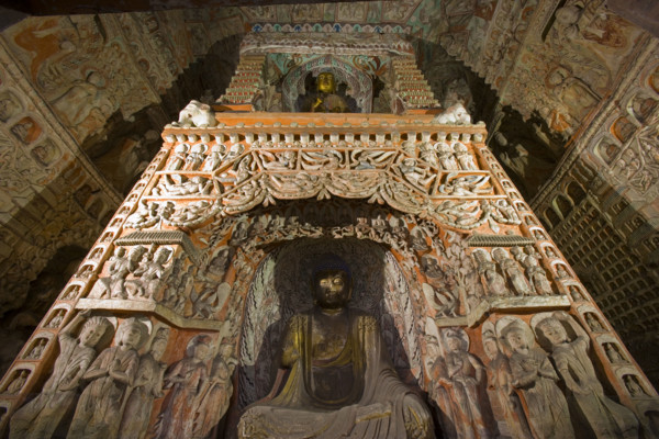 Yungang Grottoes in Shanxi Province