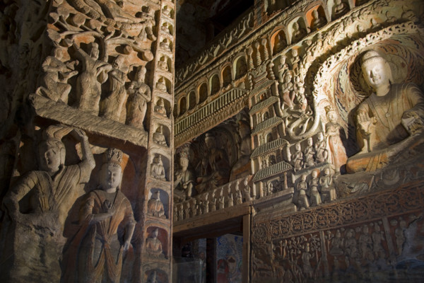 Yungang Grottoes in Shanxi Province