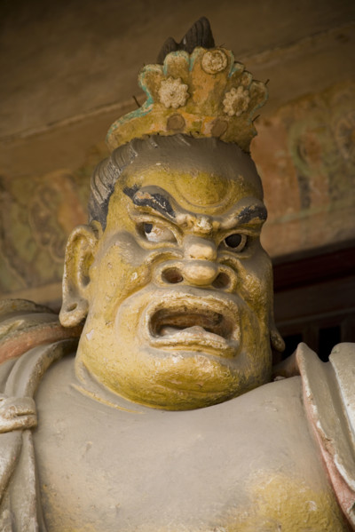 Sculpture in Shuanglin Temple,Shanxi Province