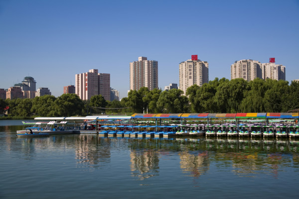 Apartment Buildings behind a Lake