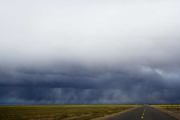 The Landscape along the road from Qinghai to Tibet