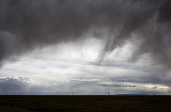 The Landscape along the road from Qinghai to Tibet