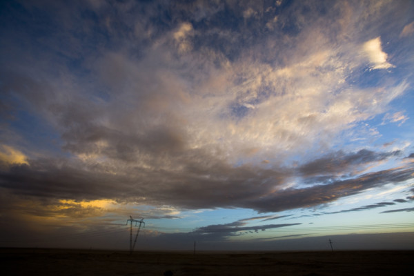 The Landscape along the road from Qinghai to Tibet