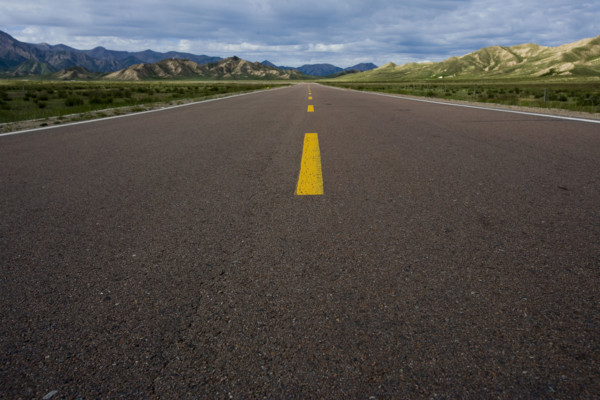 The Landscape along the road from Qinghai to Tibet