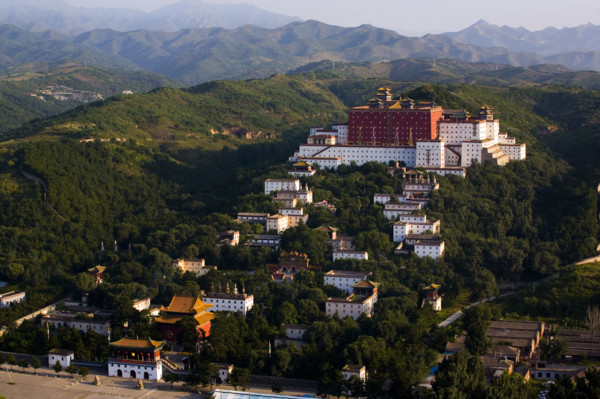 High angle scene of Temple of the Potaraka Doctrine,Chengde