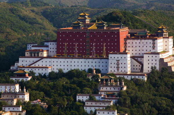 High angle scene of Temple of the Potaraka Doctrine,Chengde