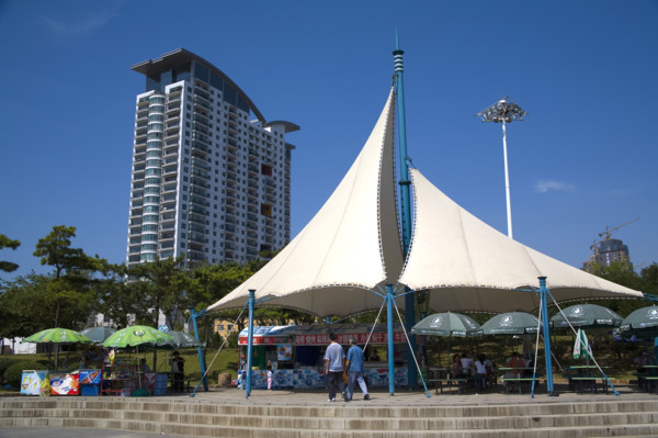 The Scene of the Beach in Dalian