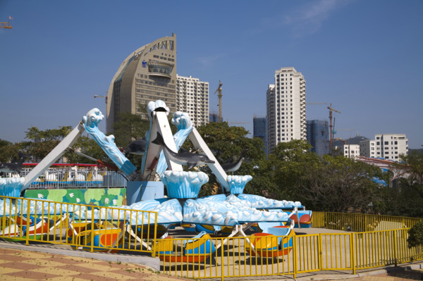 The Scene of the Beach in Dalian