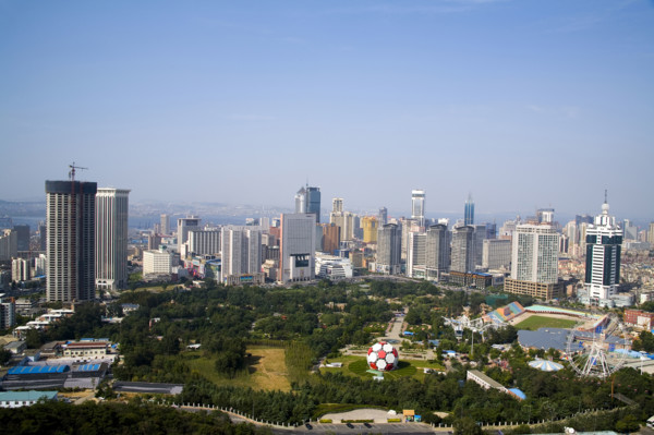 Bird's-eye view of Dalian