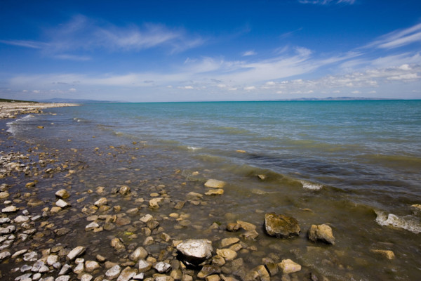 The Landscape along the road from Qinghai to Tibet