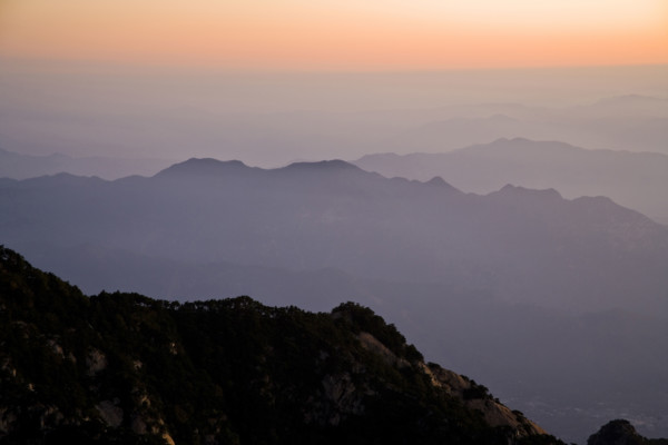 Mount Tai Peak at Dawn,Shandong