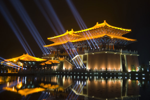 Qingming Riverside Landscape Garden in Kaifeng city