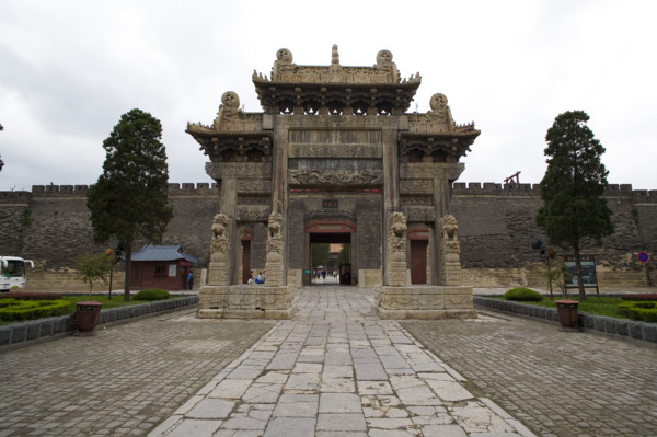 View of Dai Temple,Shandong