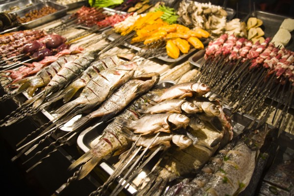Urumqi, Xinjiang, Night Bazaar,