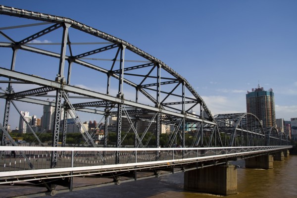 Gansu Province, Gansu, Lanzhou, Huanghe Iron Bridge,