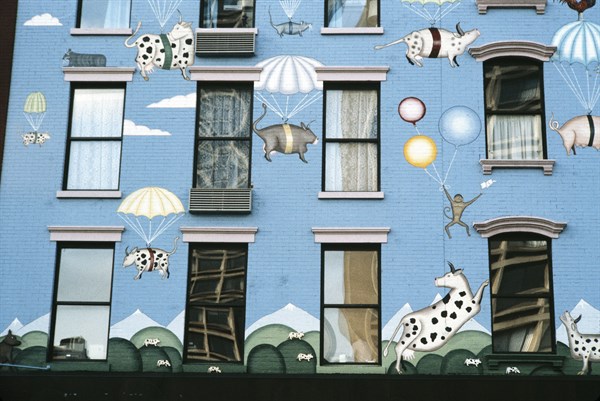 Cuchi White, Mural painting, United States, 1983