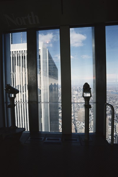 Cuchi White, New York, vue du World Trade Center, 1983