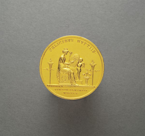 Médaille frappée à l'occasion du mariage de Napoléon 1er et Marie-Louise (2 avril 1810)