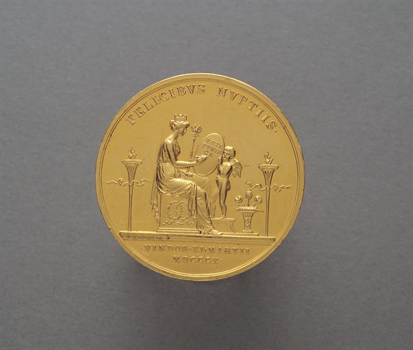 Médaille frappée à l'occasion du mariage de Napoléon 1er et Marie-Louise (2 avril 1810)