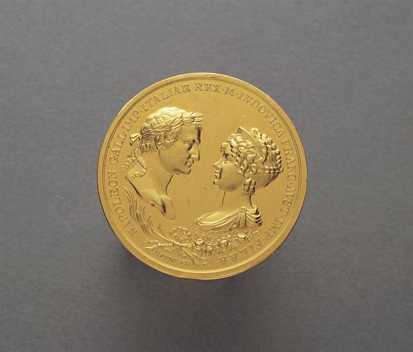 Médaille frappée à l'occasion du mariage de Napoléon 1er et Marie-Louise (2 avril 1810)