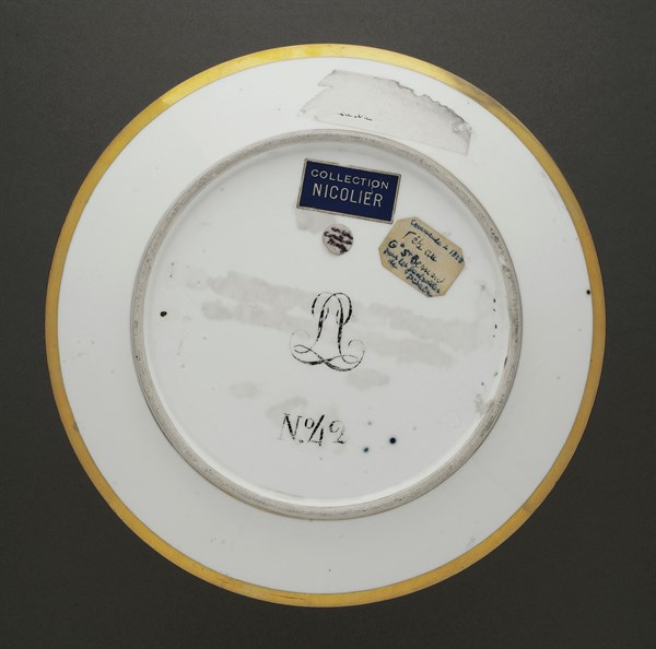Dessert plate from the Quartiers Généraux crockery set