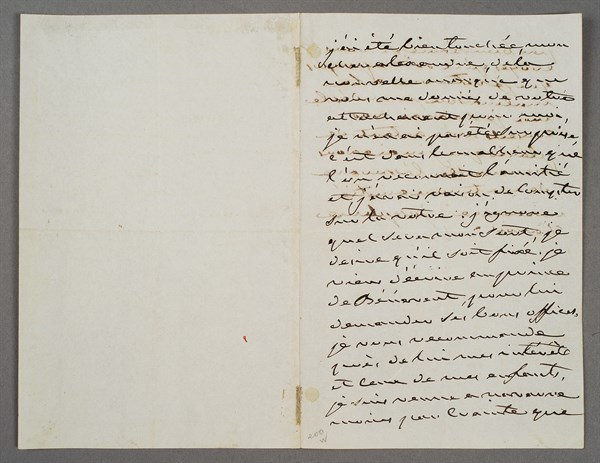 Lettre de Joséphine au tsar Alexandre