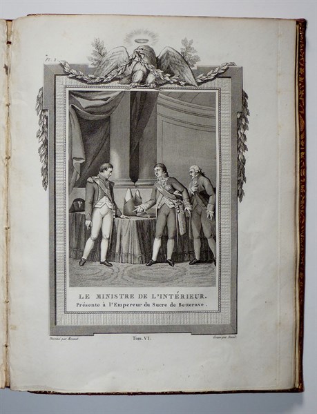 Le ministre de l'Intérieur présente du sucre de betterave à Napoléon