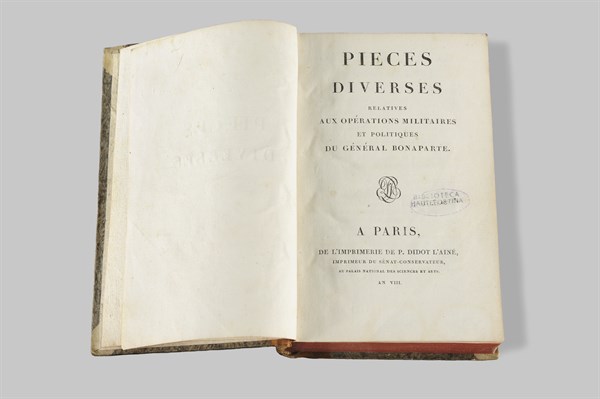 Book: Miscellaneous parts relative to the military and political operations of General Bonaparte