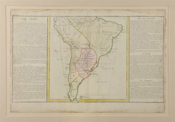 Map of Peru that belonged to Bonaparte