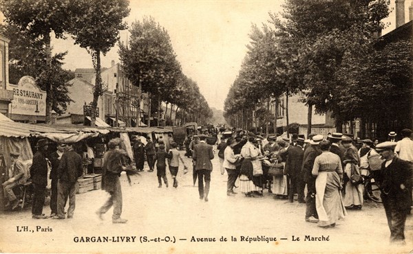 Livry-Gargan,
Marché