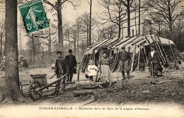 Bucherons dans les bois d'Ecouen Ezanville