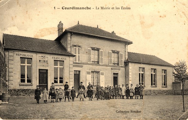Courdimanche,
Mairie et école