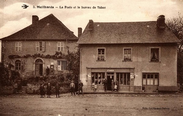 MEILHARDS,
La poste et le bureau de tabac