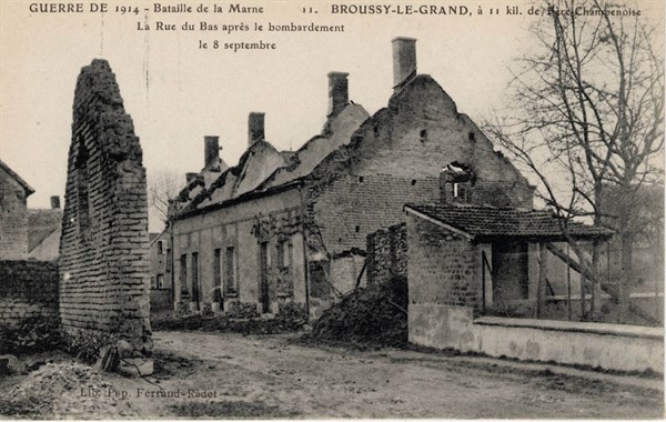 Broussy-le-Grand, in 1914
