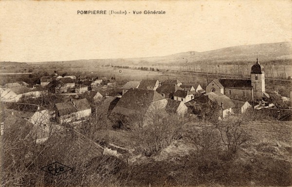 POMPIERRE-SUR-DOUBS. Département : Doubs (25). Région : Franche Comté
