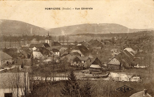 POMPIERRE-SUR-DOUBS. Département : Doubs (25). Région : Franche Comté