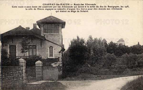 CHARNAY-LES-MACON. Département : Saône et Loire (71). Region: Bourgogne-Franche-Comté (formerly