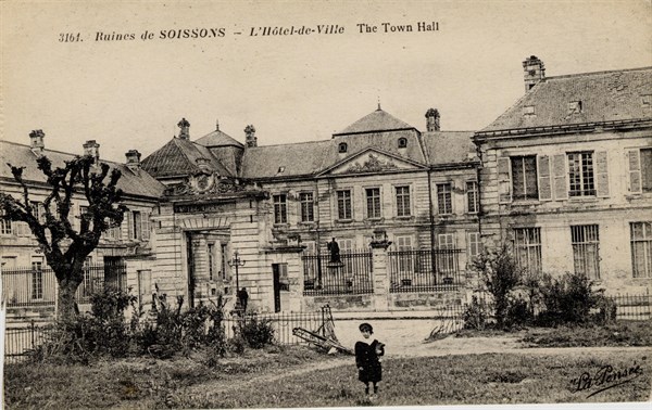 Soissons. Destructions caused by the World War I