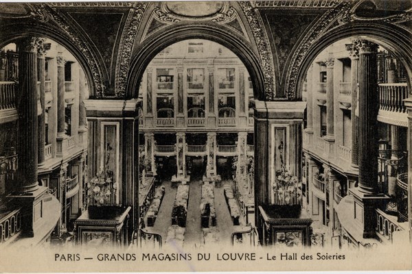 Shops under the Louvre Pyramid in Paris