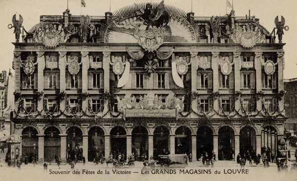 Paris, the Louvre department stores