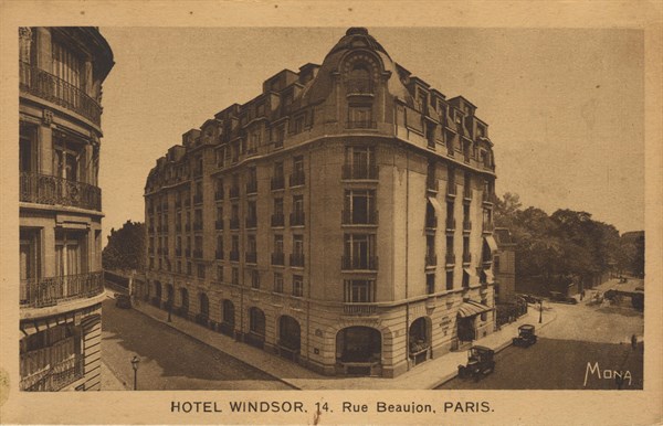 Paris, Hôtel Windsor, 14 rue Beaujon
