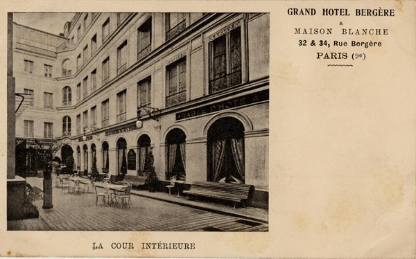 Paris, Grand Hôtel Bergère and Maison Blanche