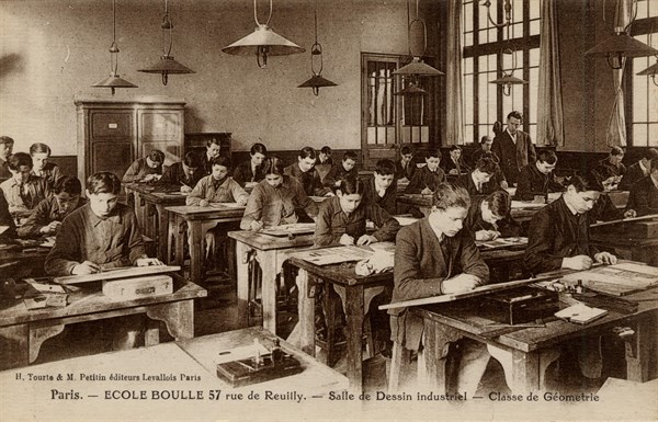Paris, students from the Ecole Boulle