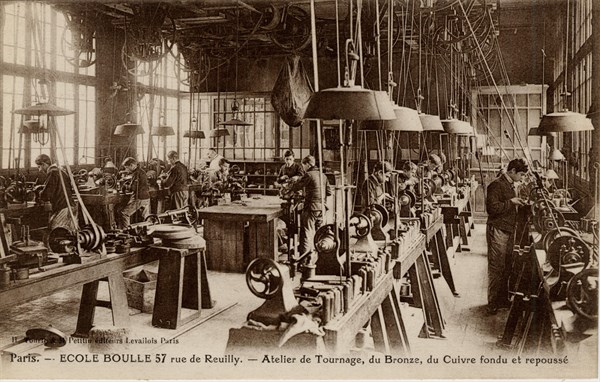 Paris, students from the Ecole Boulle