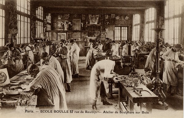 Paris, students from the Ecole Boulle
