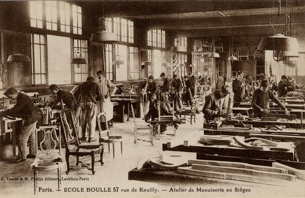 Paris, students from the Ecole Boulle